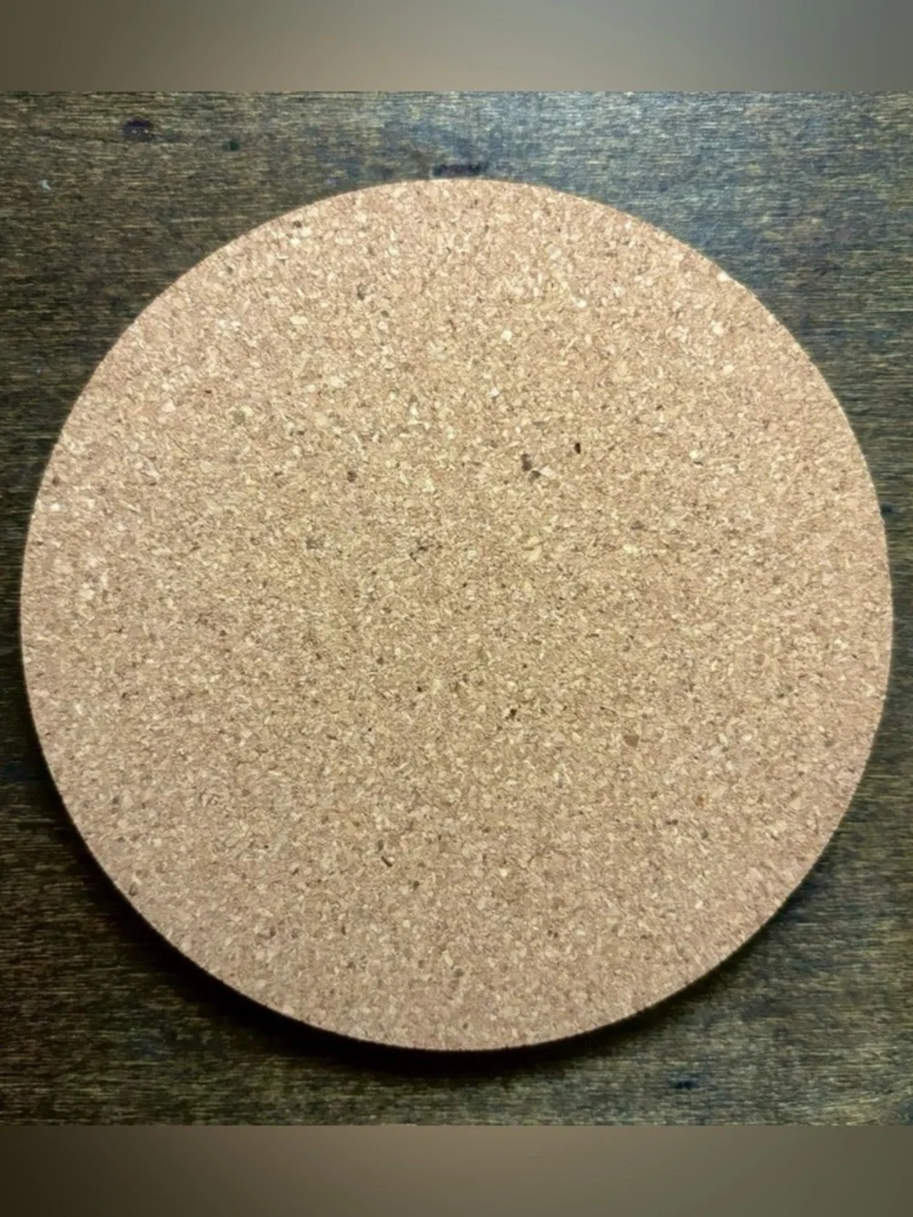 Pisces Zodiac Sign Encircled Laser Engraved Cork Coaster